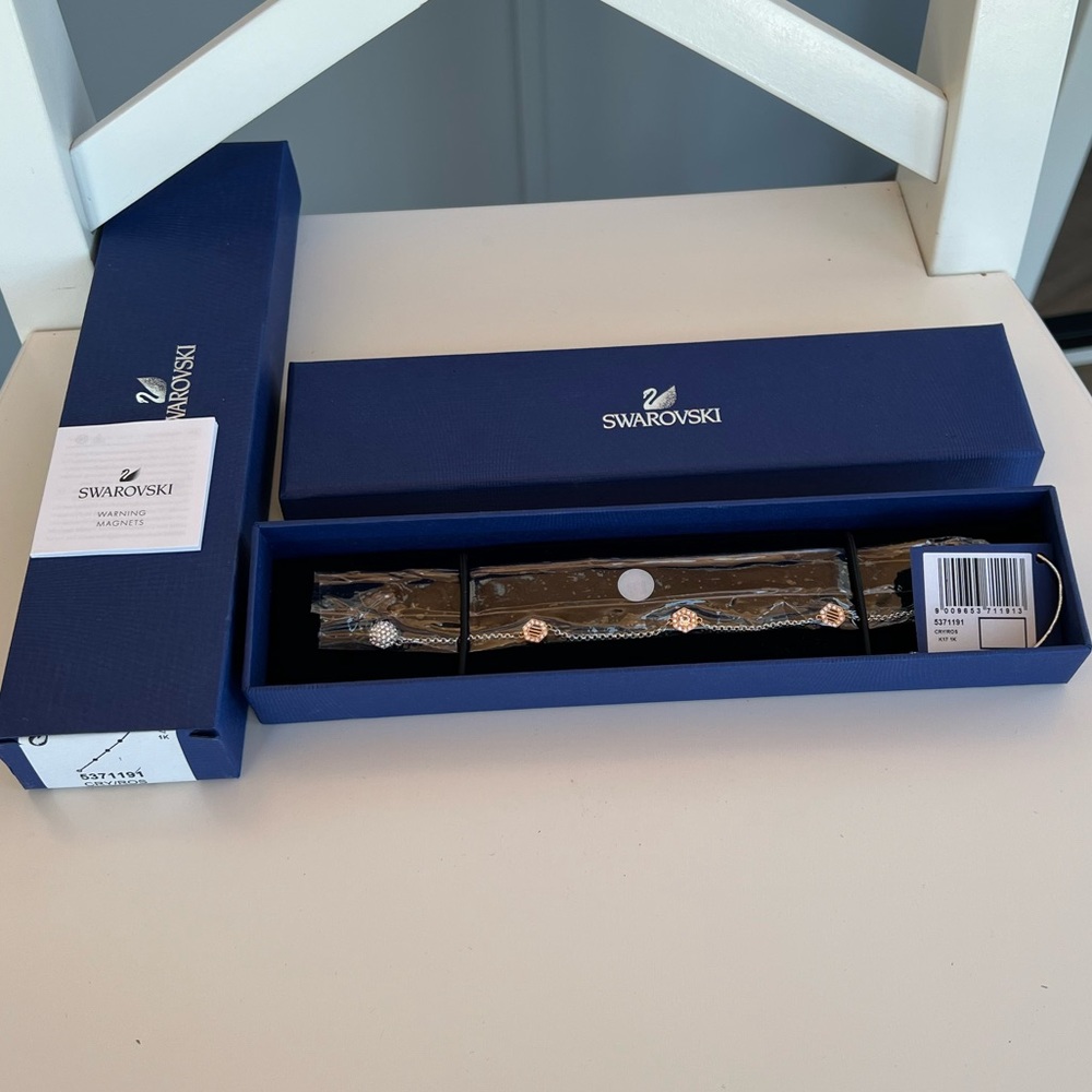 Swarovski Rose Gold Hexagon Remix Collection Bracelet Brand New - Picture 1 of 6